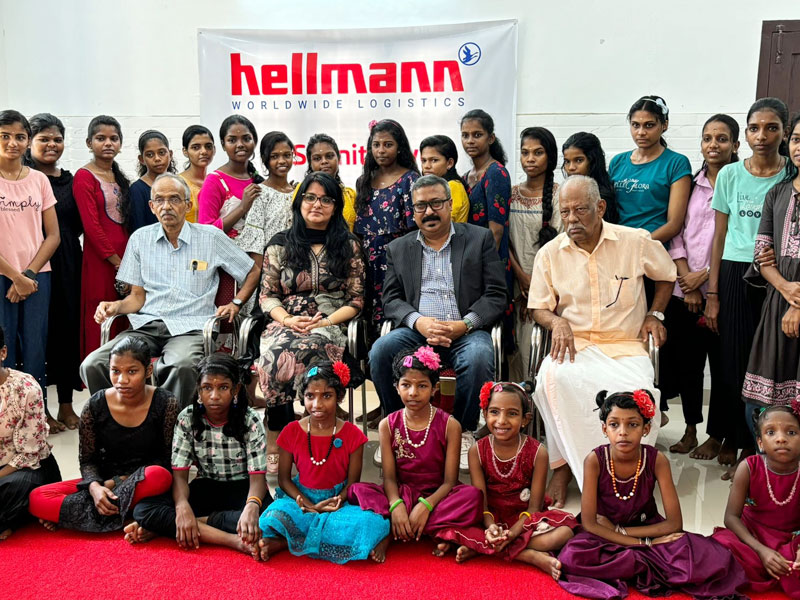 Receiving CSR fund from Hellmann International  MD Sri SubhenduDas