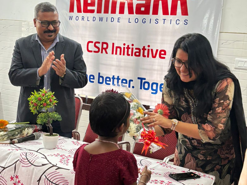 Receiving CSR fund from Hellmann International  MD Sri SubhenduDas.